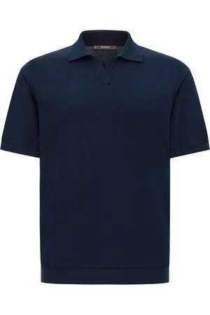 Boggi Milano Playera tipo polo tejida