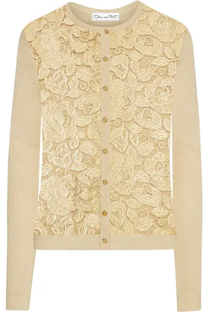Oscar de la Renta Cárdigan Foil English Rose