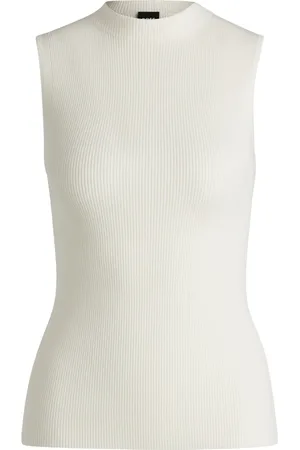 HUGO BOSS Top tejido de canalé