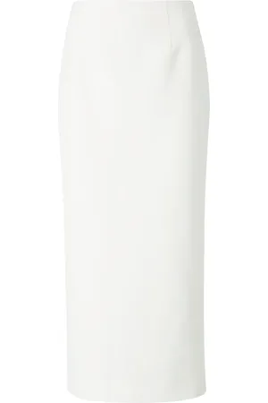 Roland Mouret Falda midi de crepé
