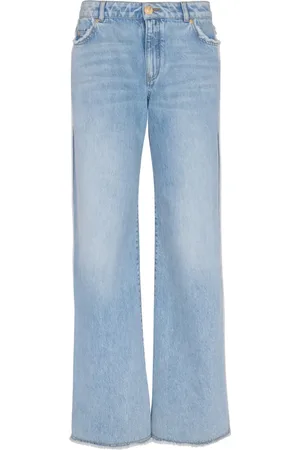 Balmain Jeans rectos con ribete deshilachado