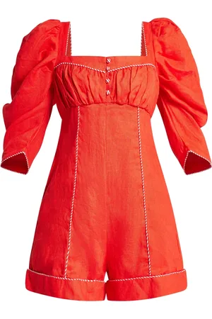 Farm Rio Jumpsuit corto de lino