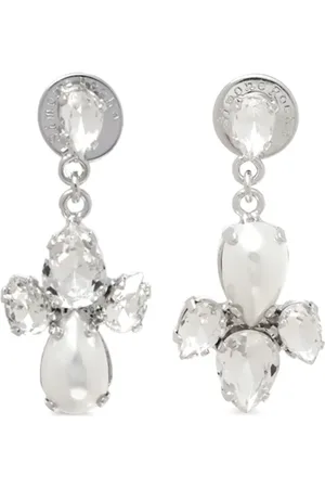 Simone Rocha Aretes con dije de cruz