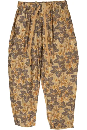 UMA WANG Pantalones con estampado floral