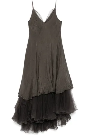 MARC LE BIHAN Vestido largo con detalle de encaje