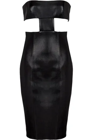 Balmain Vestido corto con diseño strapless