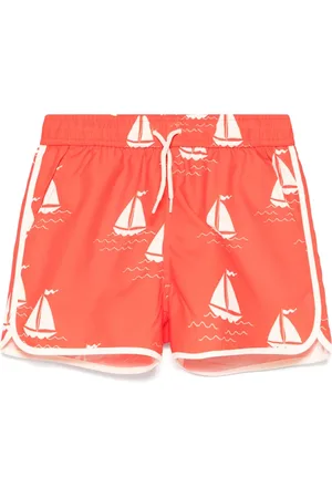 Mini Rodini Shorts de playa Sailing Boats