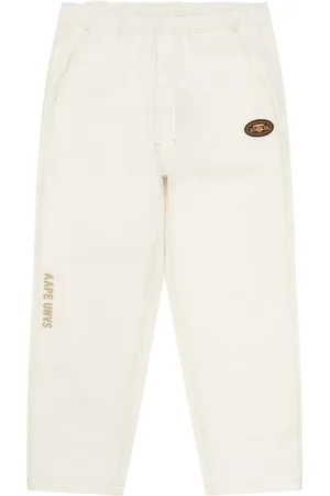 A Bathing Ape Pantalones con parche del logo