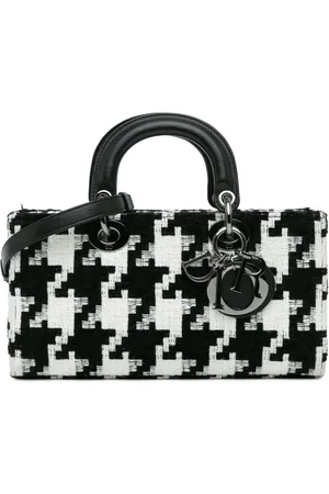 Dior Bolsa satchel Medium Canvas Macro Houndstooth Lady D Joy 2022