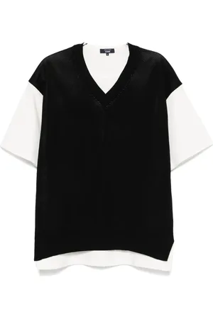 Comme des Garçons Playera con logo efecto