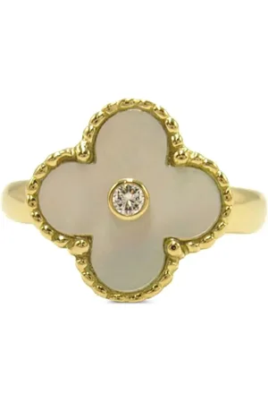 Van cleef Anillo Alhambra en oro amarillo de 18kt con diamantes 2010 pre-owned