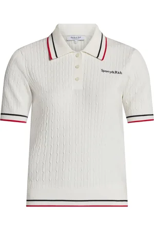 Sporty & Rich Playera tipo polo con logo bordado