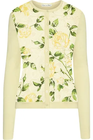 Oscar de la Renta Cárdigan English Rose Guipure