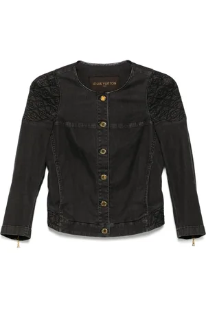 LOUIS VUITTON Chamarra sin cuello 1990-2000