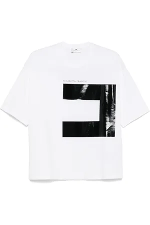 Elisabetta Franchi Playera con logo estampado