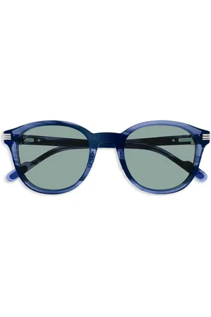 Cartier Lentes de sol con armazón redonda