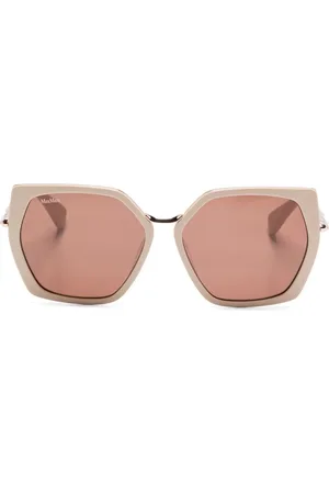 Max Mara Lentes de sol con armazón geométrica