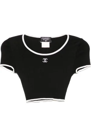 CHANEL Playera corta 1990-2000