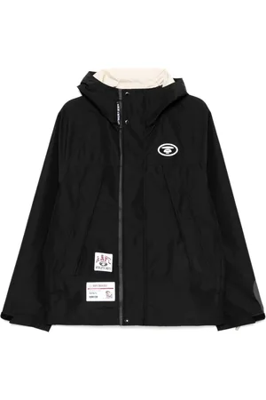 A Bathing Ape Chamarra rompevientos con capucha y logo