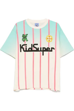 KIDSUPER STUDIOS Playera estilo suéter de fútbol