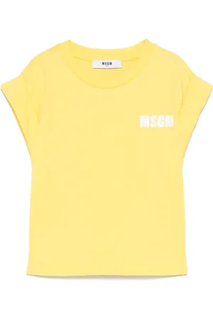 Msgm Playera con logo estampado