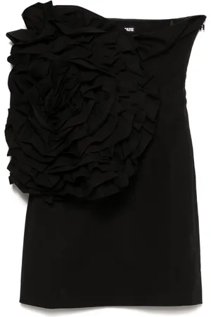 ROTATE Vestido corto con aplique floral
