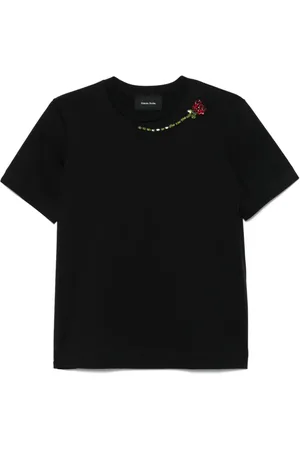 Simone Rocha Playera con detalles florales