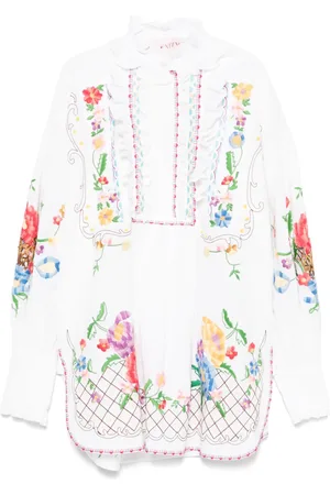 VALENTINO GARAVANI Vestido corto con bordado floral