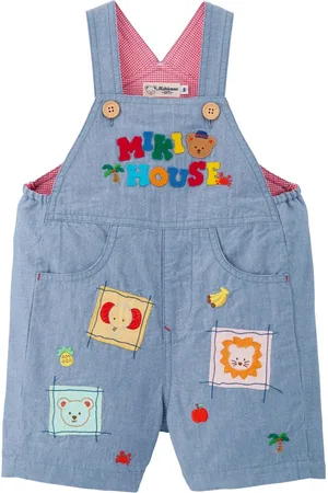 Miki House Pantalones con motivo animal