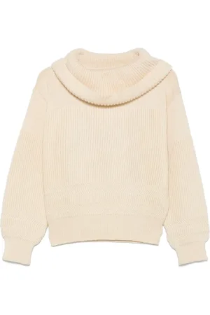 Issey Miyake Suéter con cuello desbocado 1980