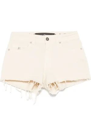 John Richmond Shorts con dobladillo deshilachado