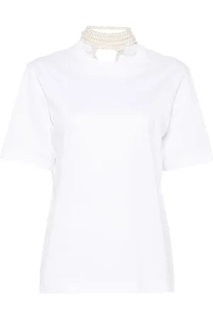 Carven Playera con detalle de perlas artificiales