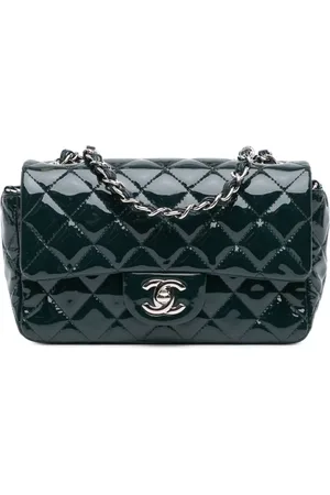 CHANEL Bolsa crossbody Mini Rectangular Classic Patent Single Flap 2013-2014