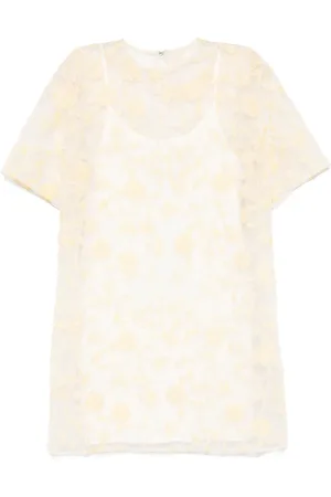ROTATE Vestido corto con bordado floral
