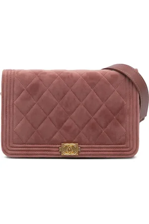 CHANEL Bolsa crossbody Velvet Boy Wallet On Chain 2019