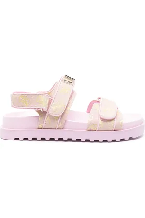 Guess Sandalias con monograma en jacquard