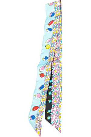 Hermès Mascada 20th Century Parures Des Maharajas Silk Twilly Scarf