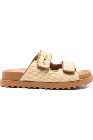 Guess Sandalias con detalle de rafia