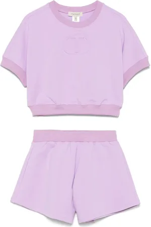 Twin-Set Set de shorts con logo en relieve