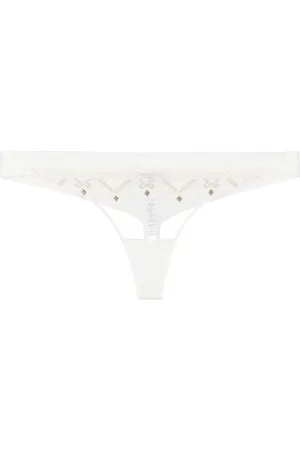 La Perla Tanga bordada con aberturas