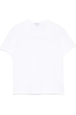James Perse Playera con cuello redondo