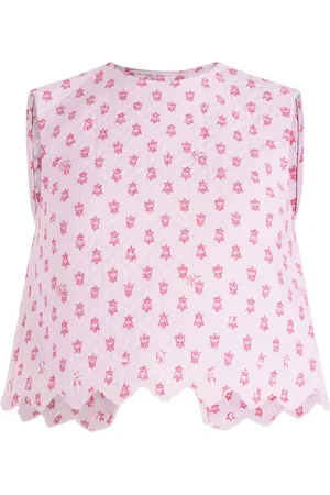 Patou Top corto con estampado floral
