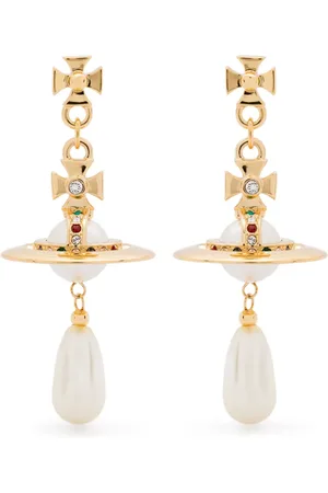 Vivienne Westwood Aretes con perla artificial
