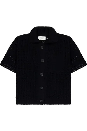 LANEUS Playera tipo polo de tejido flojo