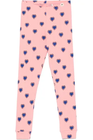 Mini Rodini Leggins con corazones estampados