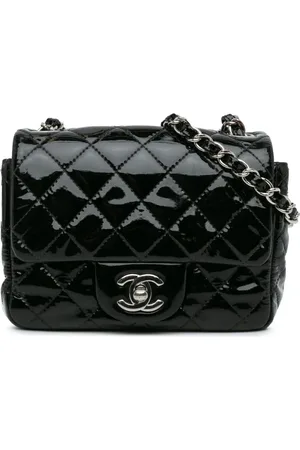 CHANEL Bolsa crossbody Mini Square Classic Patent Single Flap 2014-2015