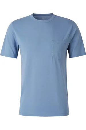 OFFICINE GENERALE Playera con bolsillo de parche