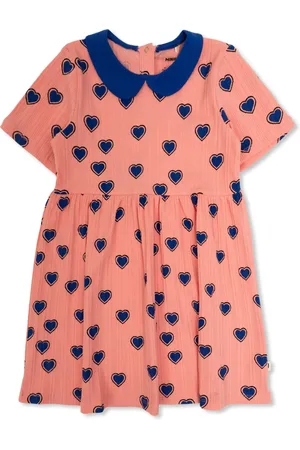 Mini Rodini Vestido Outlined Hearts