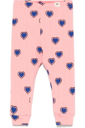 Mini Rodini Leggins con corazones estampados