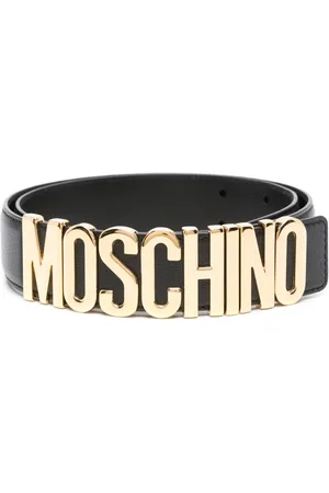 Moschino Cinturón con logo en la hebilla